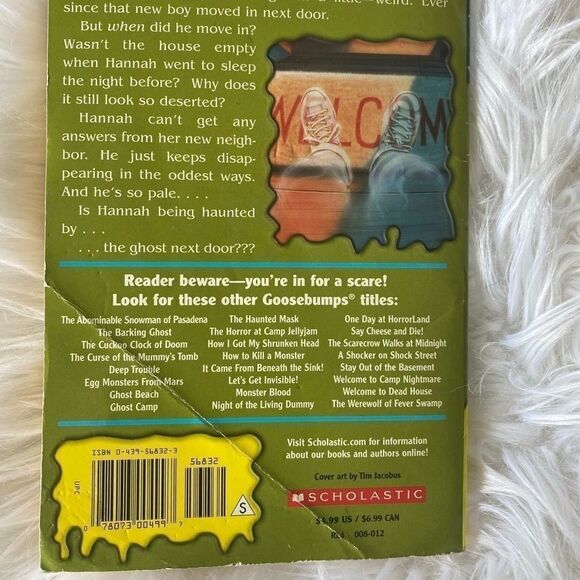 Goosebumps vintage the ghost next door paper back book - Picture 3 of 3